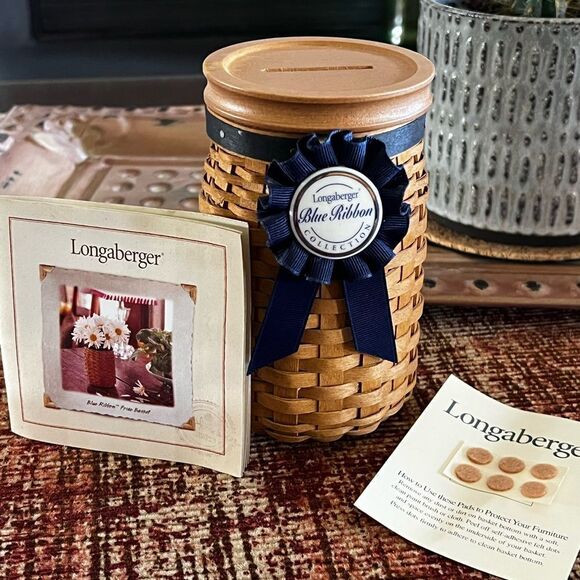 Longaberger 2003 Coin Bank Basket